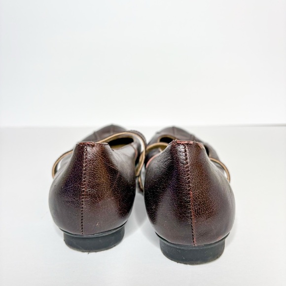 Tatami Birkenstock Brown Leather Mary Jane’s Flat Women's Shoes Size 37 6 - Picture 3 of 8